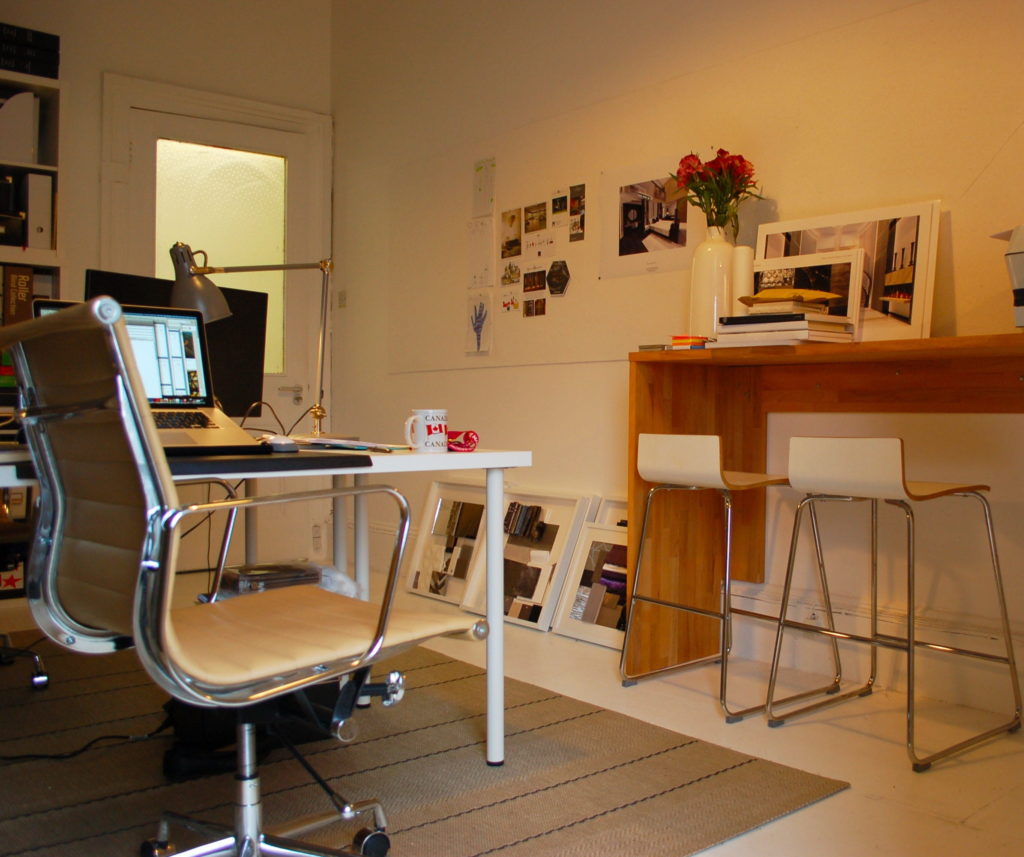 Home Office in Kitchen